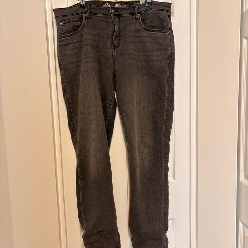 Eddie Bauer - Flannel-Lined Women's Black Jeans - SUPER soft and comfy!